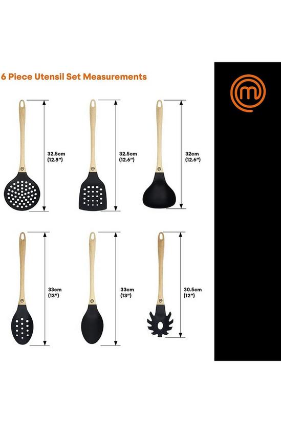 Masterchef 'MasterChef' Set Of 6 Utensil Set With Maple Wood Handles 3
