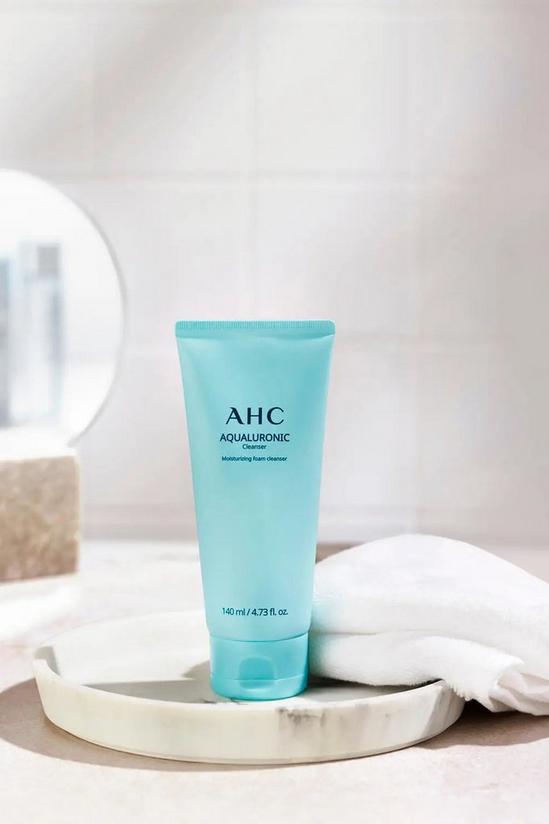 AHC Aqualuronic Moisturizing Foam Facial Cleanser 140ml 4