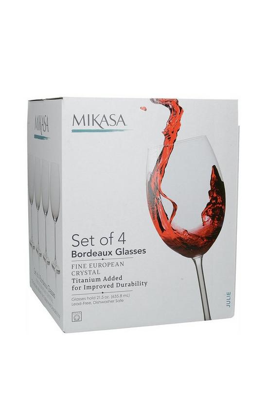 Mikasa Julie Set Of 4 21.5Oz Bordeaux Wine Glasses 4