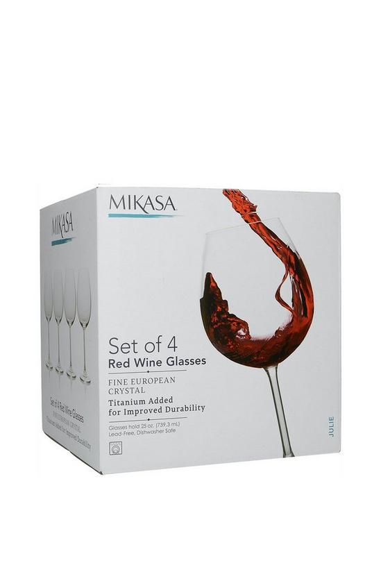 Mikasa Julie Set Of 4 25Oz Red Wine Glasses 4