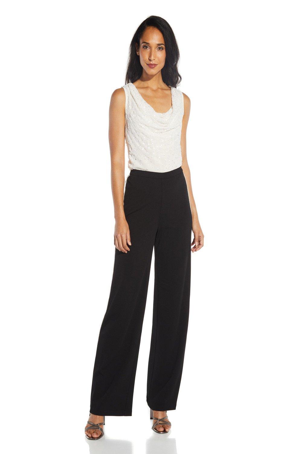 Trousers Pearl Crepe Pant Adrianna Papell