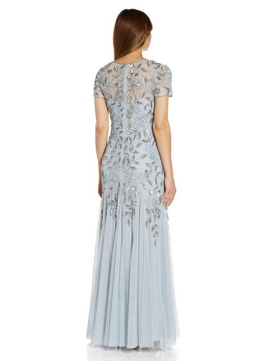 Dresses | Beaded Gown with Godets | Adrianna Papell