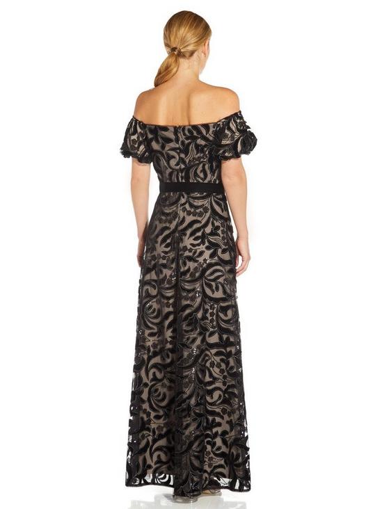 Adrianna Papell Off Shoulder Ball Gown 3