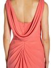 Adrianna Papell Crepe Draped Gown thumbnail 2
