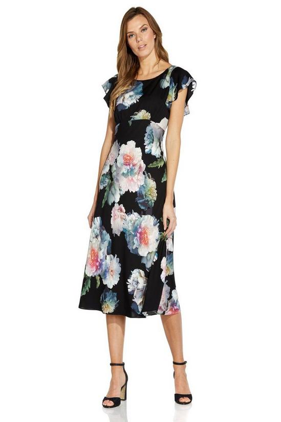 Adrianna Papell Floral Printed Bias Dress 3