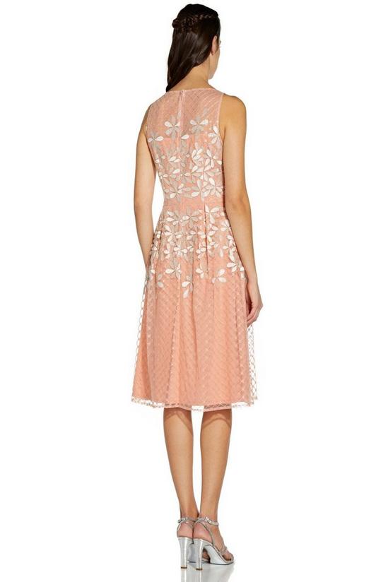 Adrianna Papell Embroidered Fit And Flare 3