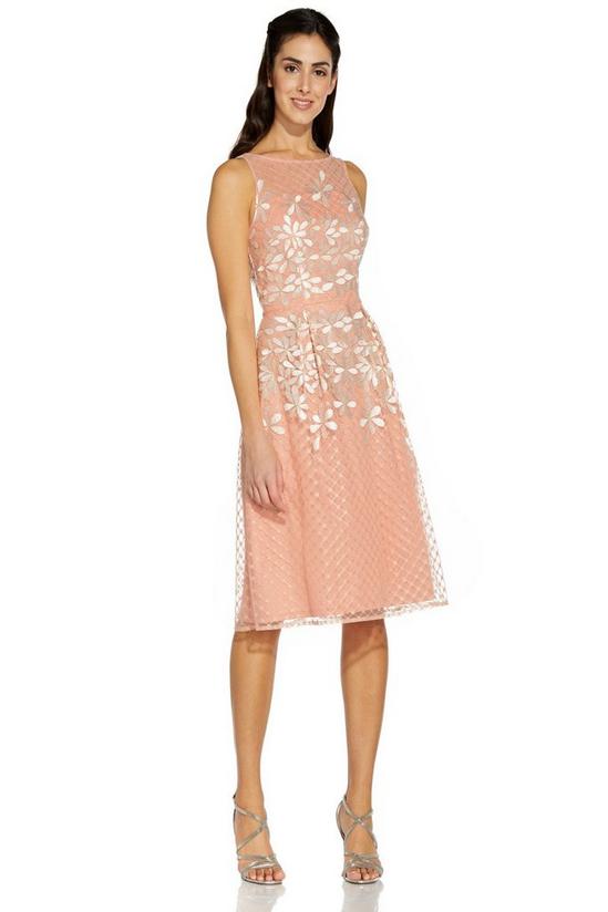 Adrianna Papell Embroidered Fit And Flare 4