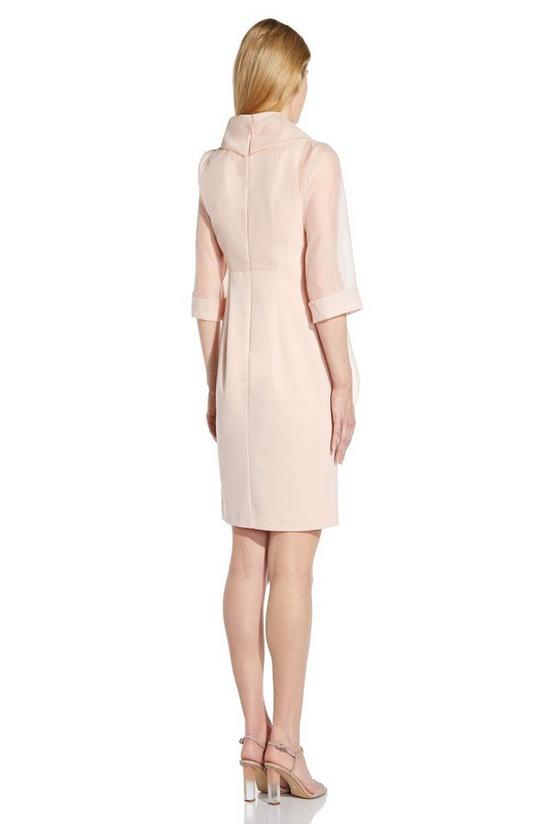Adrianna Papell Organza And Crepe Jacket Dress 3