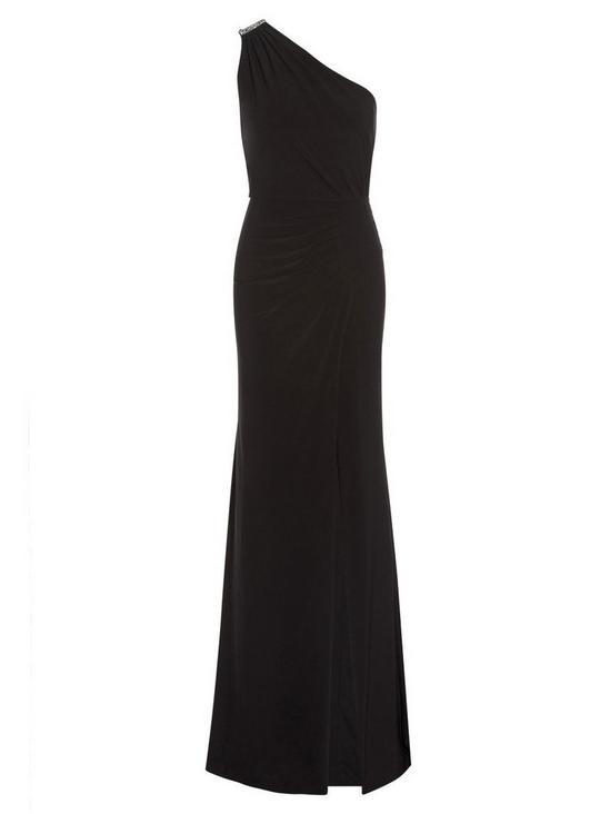 Adrianna Papell Jersey One Shoulder Gown 4