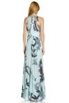 Adrianna Papell Printed Chiffon Halter Gown thumbnail 3