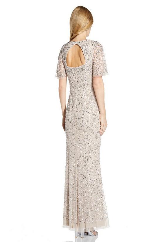 Adrianna Papell Beaded Mermaid Gown 3