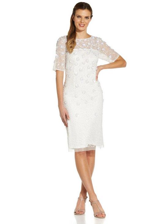 Adrianna Papell Beaded Cocktail Dress 1