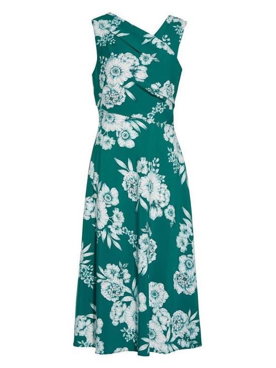 Adrianna Papell Floral Printed Bias Dress 5