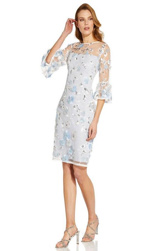 Adrianna Papell Embroidered Sheath Dress 4