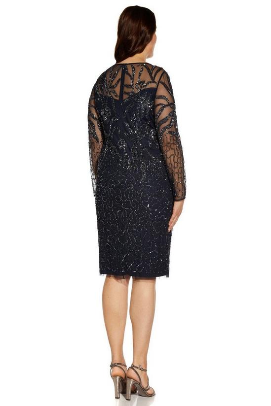 Adrianna Papell Plus Beaded Cocktail Dress 3