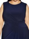 Adrianna Papell Plus Asymmetric Draped Jersey Dress thumbnail 2