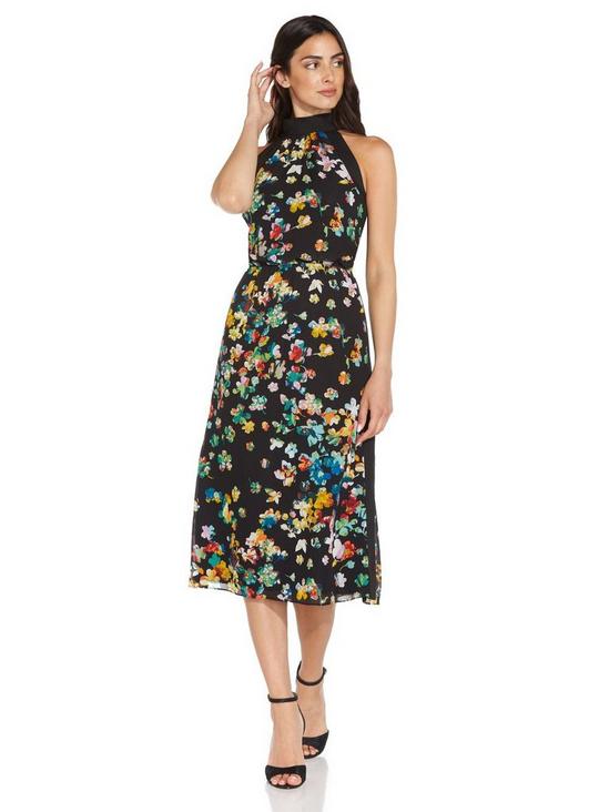 Adrianna Papell Floral Printed Midi Dress 1