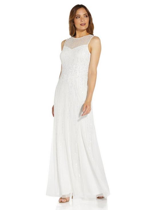 Adrianna Papell Halter Beaded Gown 4