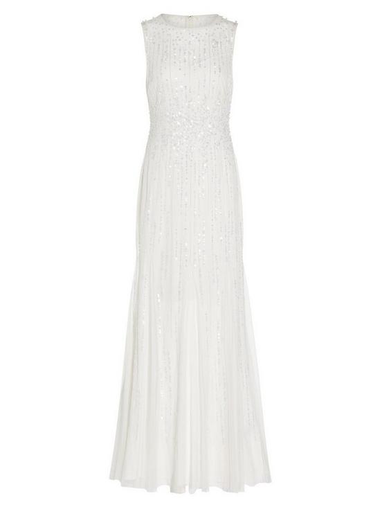 Adrianna Papell Halter Beaded Gown 5
