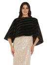 Adrianna Papell Faux Fur Coverup Cape thumbnail 4