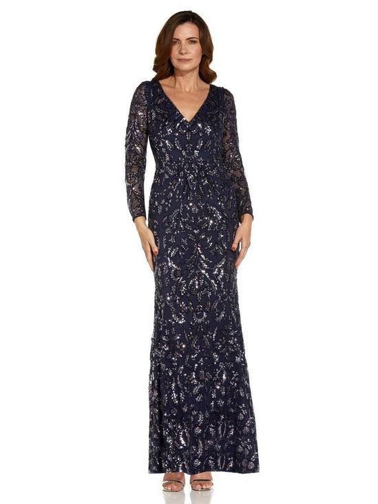 Adrianna Papell Stretch Sequin Gown 4