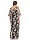 Adrianna Papell Plus Embroidered Column Gown thumbnail 3