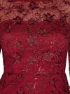 Adrianna Papell Sequin Embroidery Flared Midi thumbnail 2
