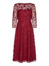 Adrianna Papell Sequin Embroidery Flared Midi thumbnail 5