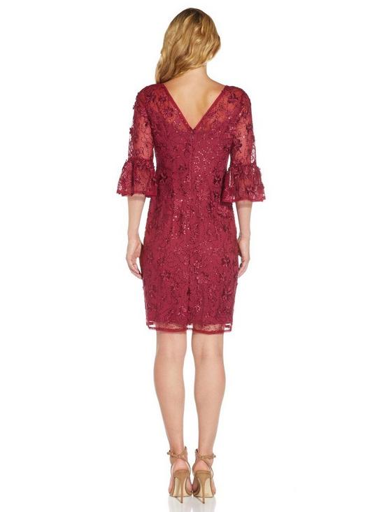 Adrianna Papell Sequin Embroidery Sheath Dress 3