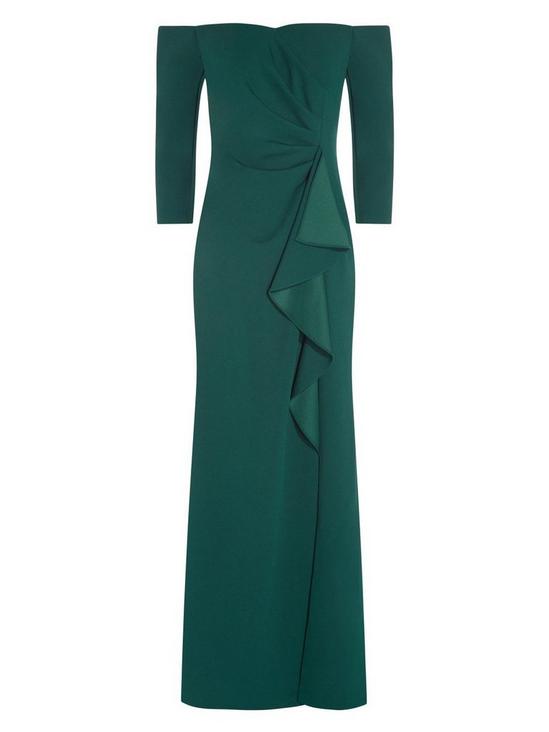 Adrianna Papell Off Shoulder Crepe Gown 5
