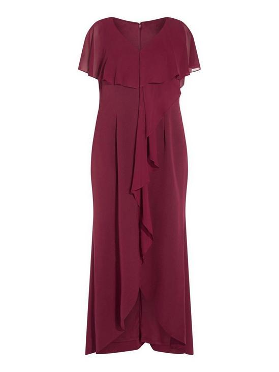 Adrianna Papell Plus Crepe Chiffon Gown 5
