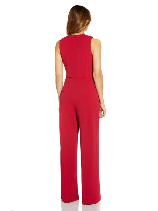 Adrianna Papell Crepe Bow Detail Jumpsuit 3