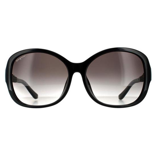 Salvatore Ferragamo Fashion Black Grey Gradient Sunglasses 1