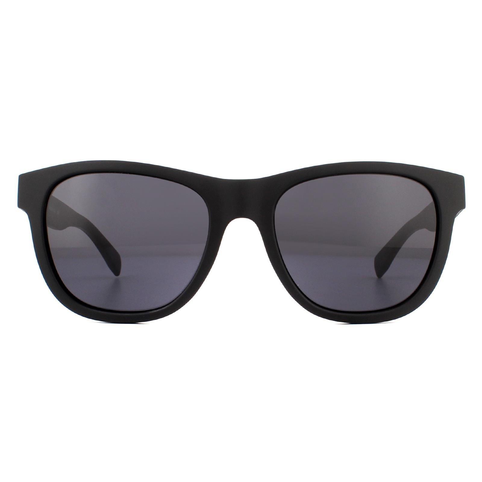 square matte black grey sunglasses
