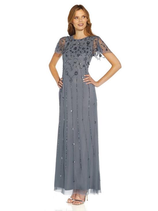 Papell Studio Beaded Long Gown 4