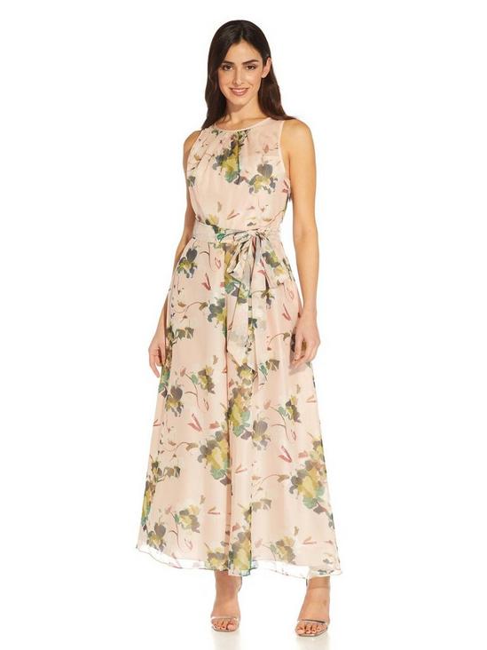 Adrianna Papell Floral Organza Jumpsuit 1