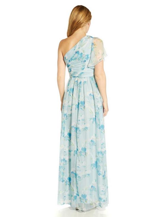 Adrianna Papell One Shoulder Long Dress 3