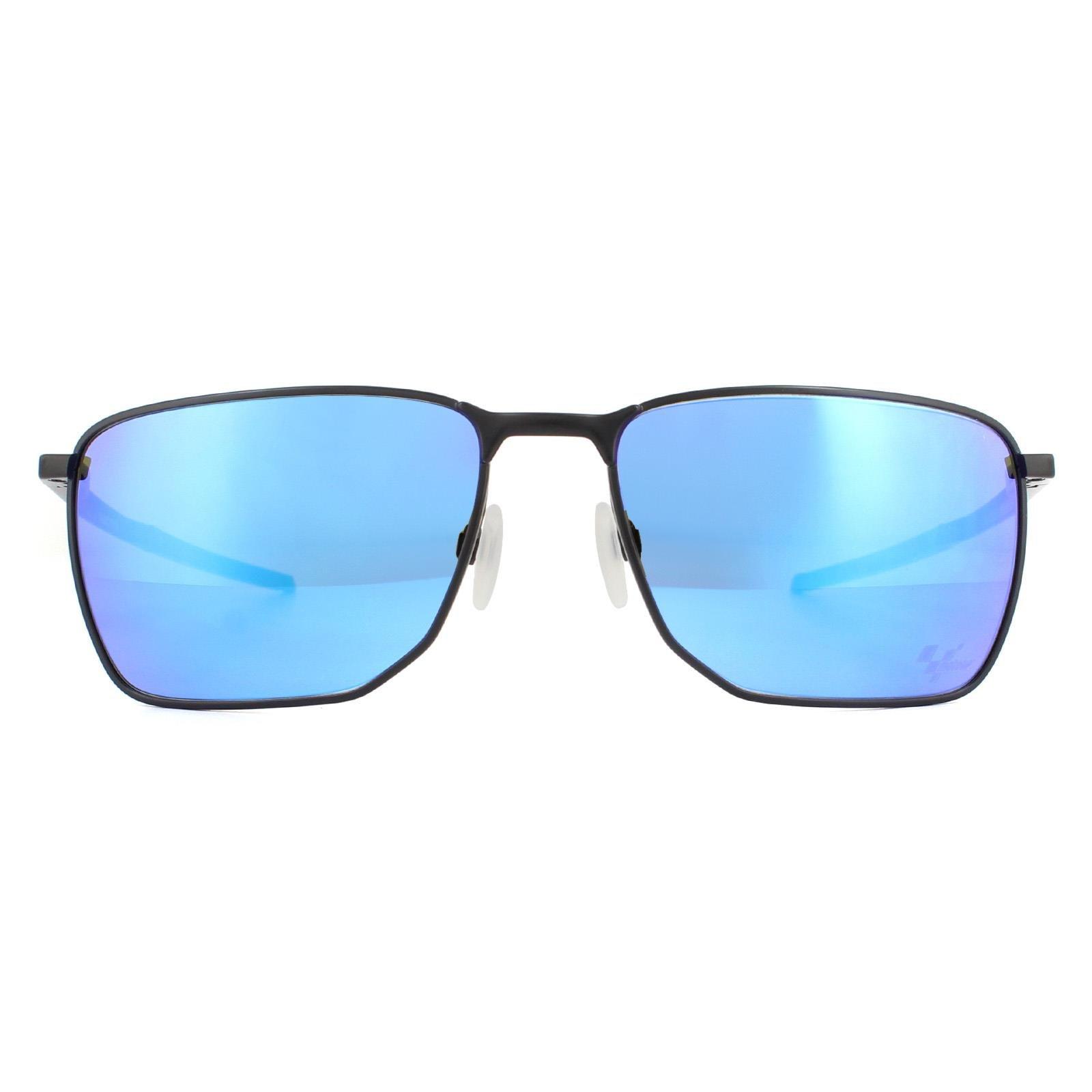 Rectangle Moto GP Satin Black Prizm Sapphire Sunglasses