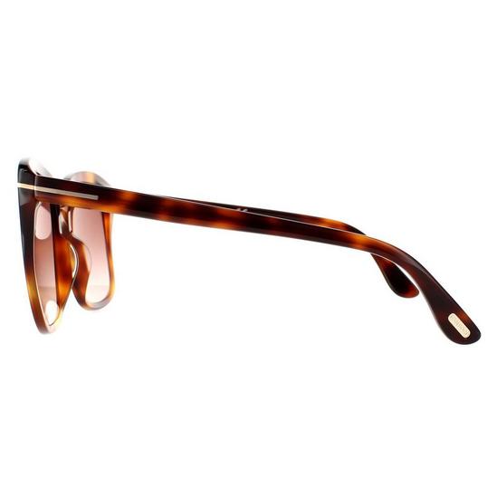 Tom Ford Rectangle Blonde Havana Brown Gradient Sunglasses 3