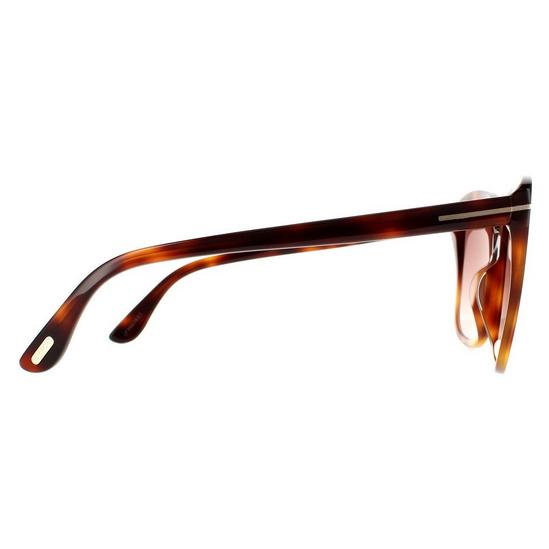 Tom Ford Rectangle Blonde Havana Brown Gradient Sunglasses 4