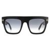 Tom Ford Square Shiny Black Grey Smoke Gradient Sunglasses thumbnail 1
