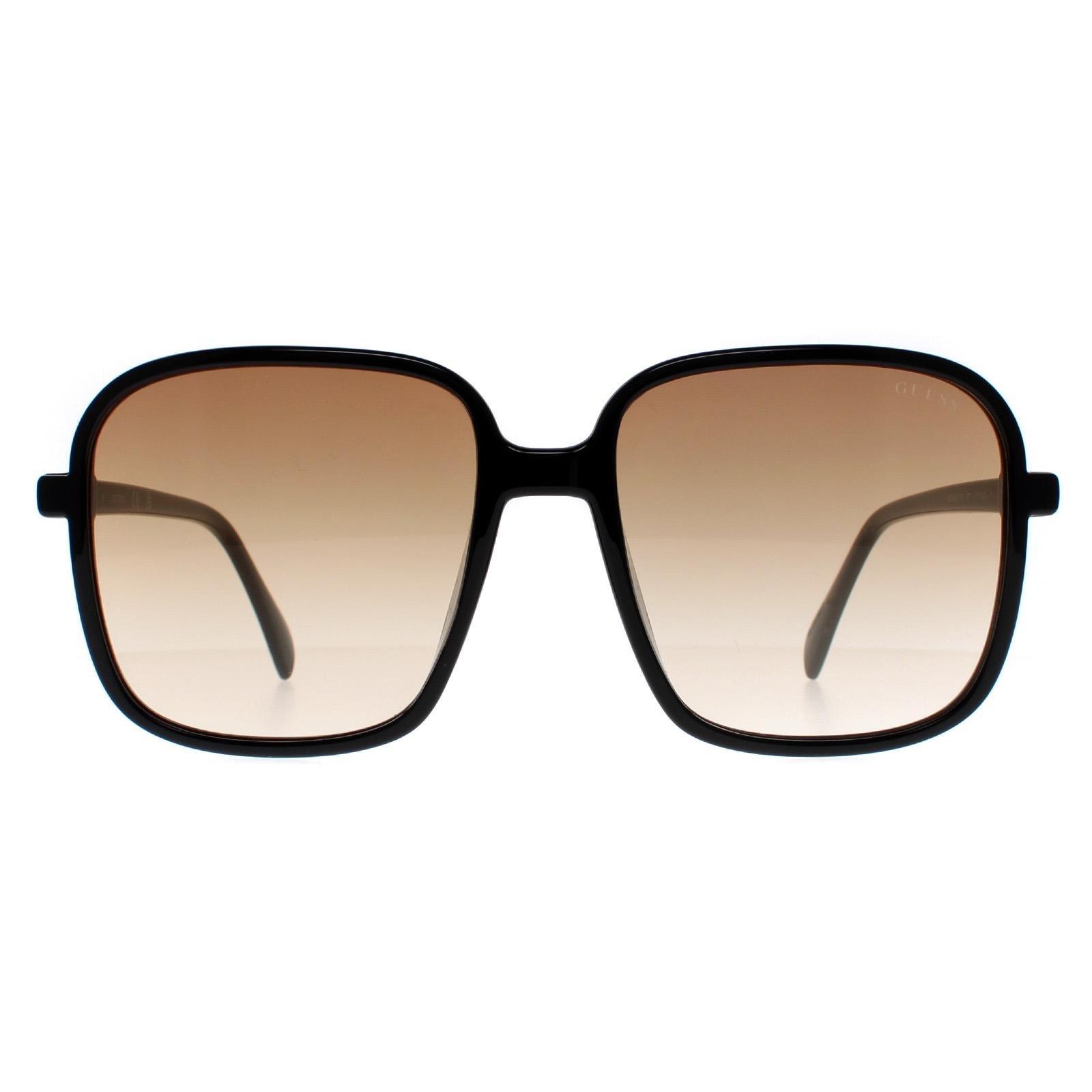 Sunglasses | Square Black Brown Gradient GF6146 | Guess