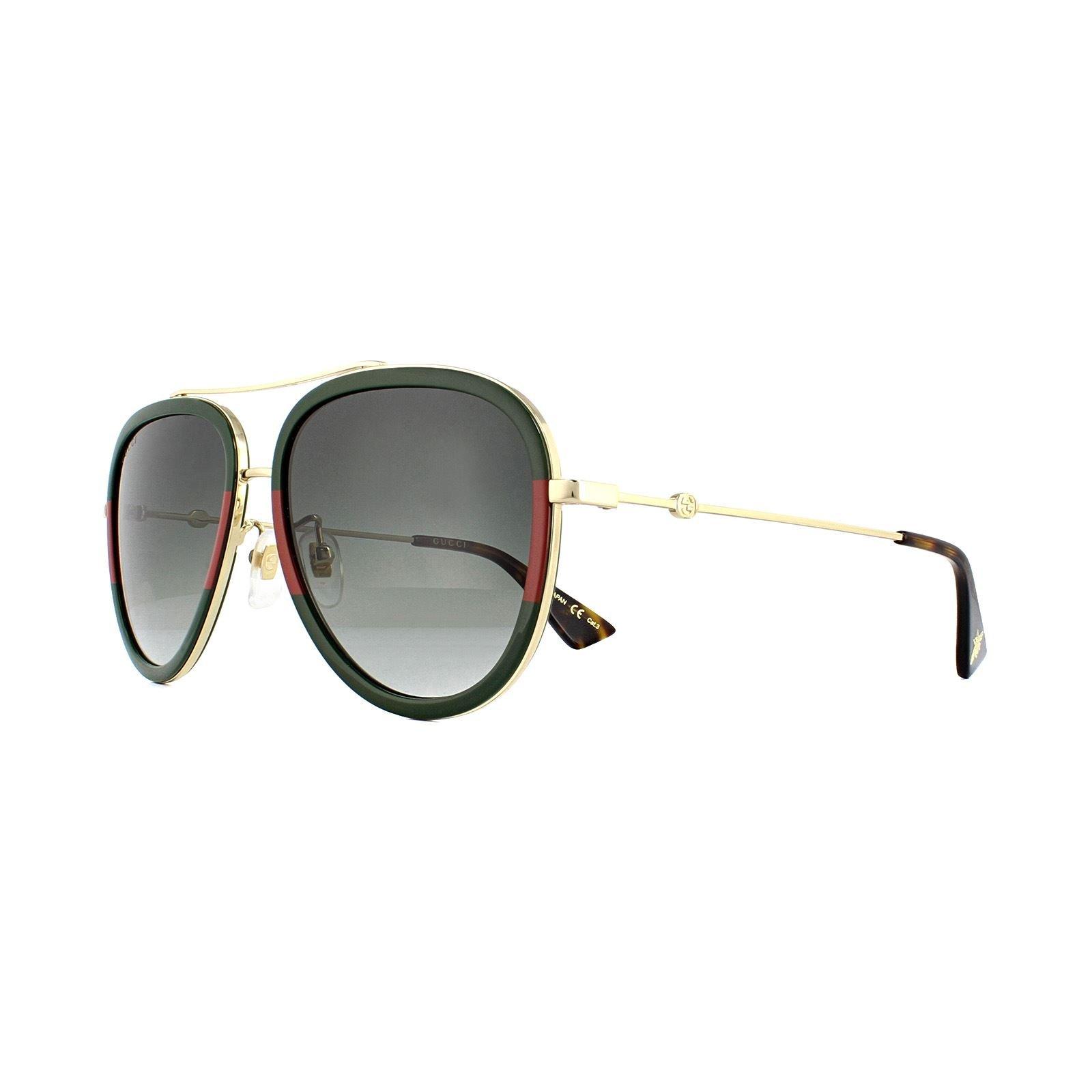 Gucci - Oval Frame Sunglasses - Black Red - Gucci Eyewear - Avvenice