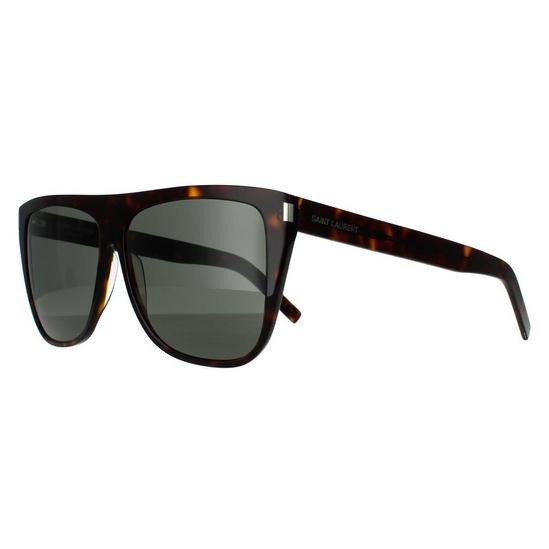 Saint Laurent Square Dark Havana Grey Sunglasses 2