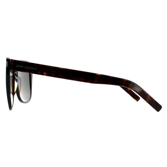 Saint Laurent Square Dark Havana Grey Sunglasses 3