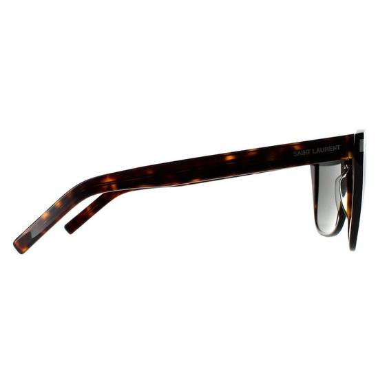 Saint Laurent Square Dark Havana Grey Sunglasses 4