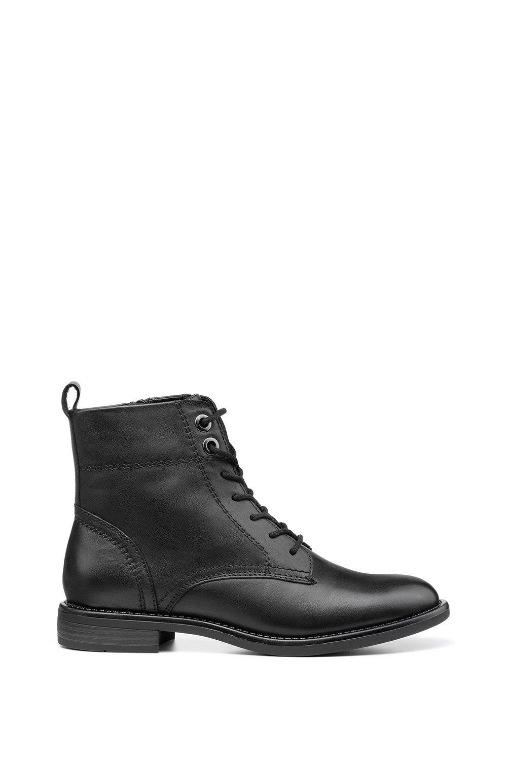 Boots | Wide Fit 'Surrey' Lace-Up Biker Boots | Hotter