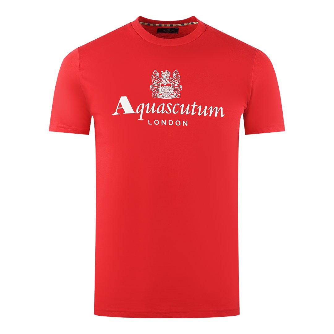 london aldis brand logo red t-shirt