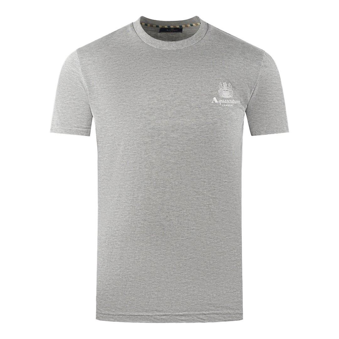 london aldis brand logo on chest grey t-shirt