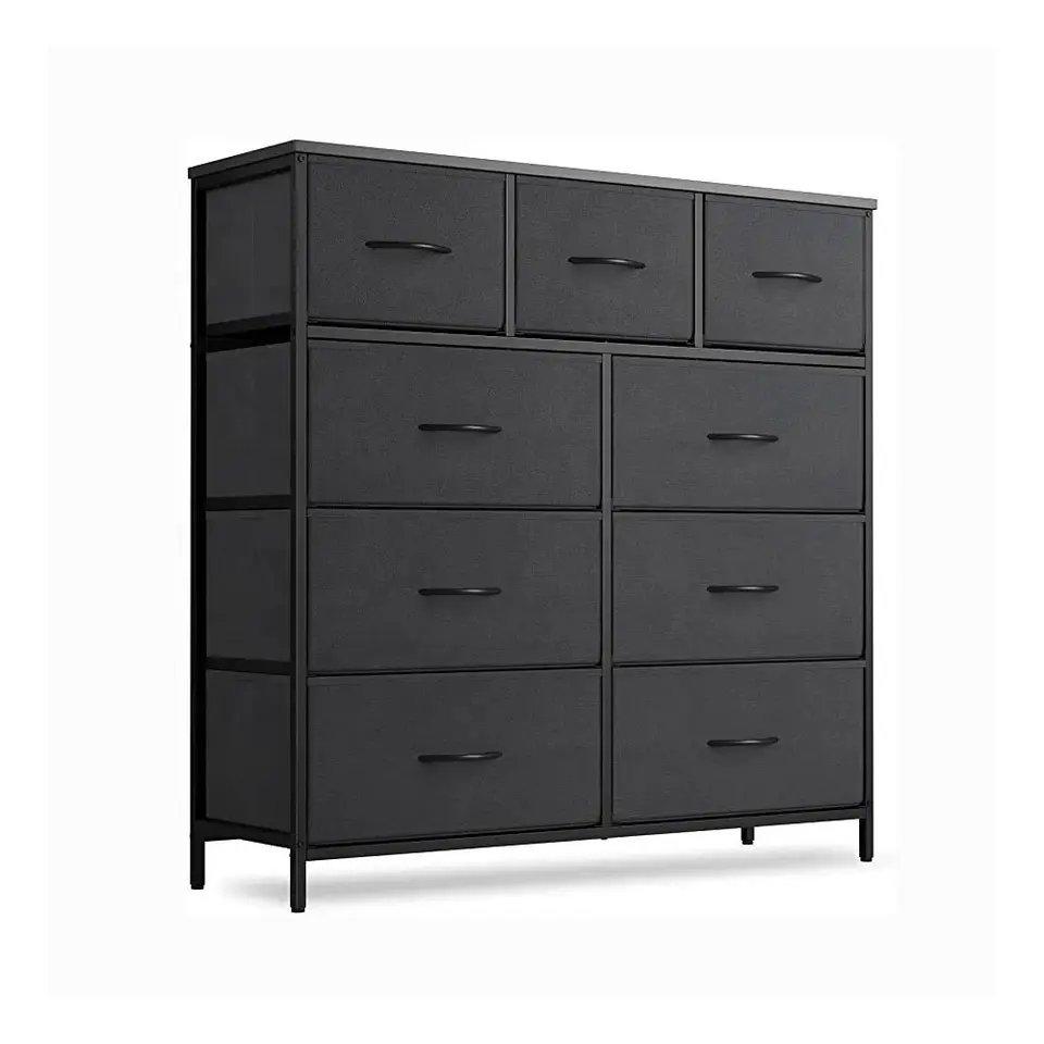 Storage Furniture | Freestanding Grey 9 Drawer Large Storage Cabinet | Alivio